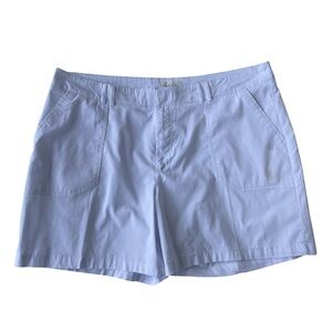 Land' n Sea White Shorts Lightweight Pockets Cotton Blend Ladies Size 18 New